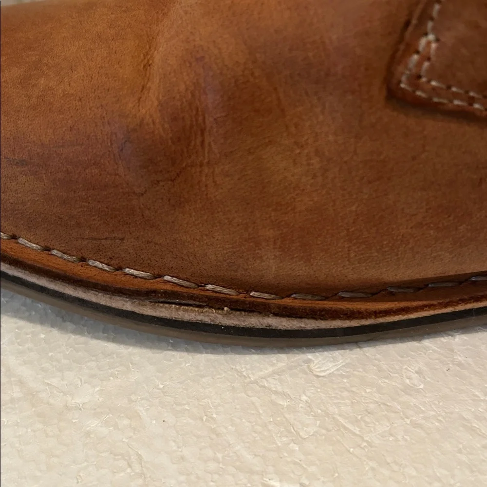 Steve Madden Leather Chukka LaceUp ankle bootie shoes men’s size 16 camel brown